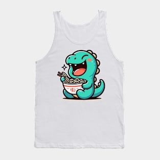 Adorable Dino and Ramen Tank Top